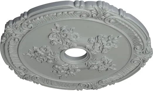 Ekena Millwork CM26AT Attica with Rose Ceiling Medallion, 26"OD x 3 3/4"ID x 1 1/2"P, Factory Primed