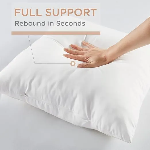 Codi Outdoor Pillow Inserts 16x16 Set of 2, Patio Throw Pillows Waterproof for Patio Furniture