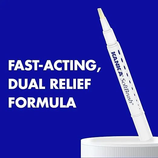 Kank-A Kank-A Soft Brush Tooth/Mouth Pain Gel Professional Strength, 0.07 oz (Pack of 4)Q