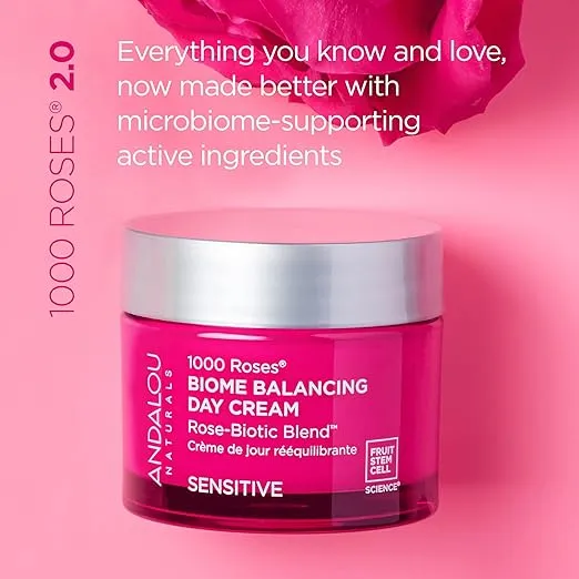 Andalou Naturals 1000 ROSES® Biome Balancing Day Cream