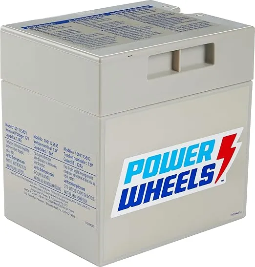 Power Wheels Ride-On Toy Replacement Battery 12-Volt 12-Ah Rechargeable for Preschool Vehicles
