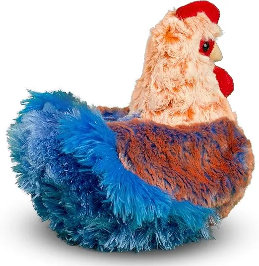 Douglas Henrietta Blue Lace Hen Chicken Plush Stuffed Animal