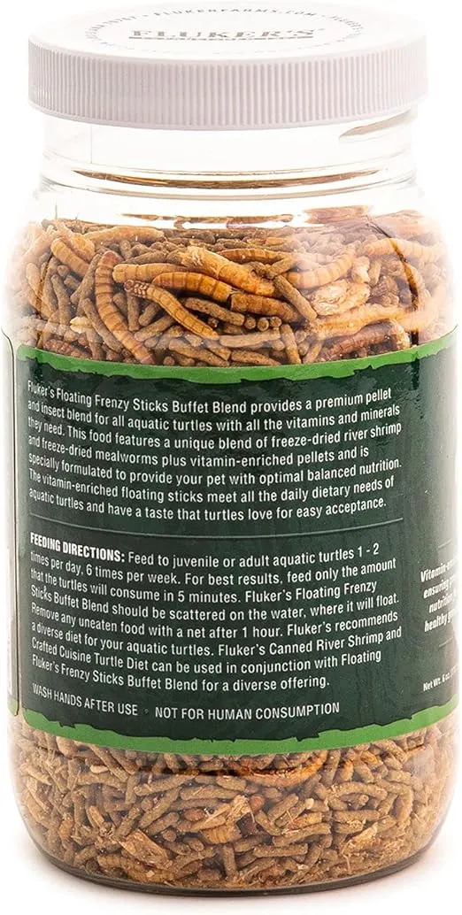Fluker's Aquatic Turtle Buffet Blend Feeding Frenzy Sticks, 6 oz