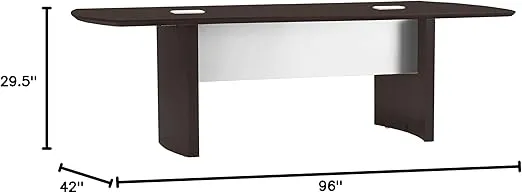 Safco Medina Table, 8', Mocha