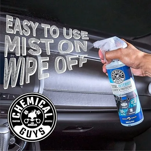 Chemical Guys SPI220 Total Interior Cleaner and Protectant, Safe for Cars, Trucks, SUVs, Jeeps, Motorcycles, RVs & More, 128 fl oz (1 Gallon)