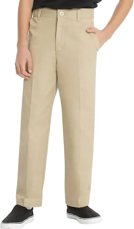 Classroom School Uniforms Boys' Big Stretch Slim Pants, Khaki, 8
