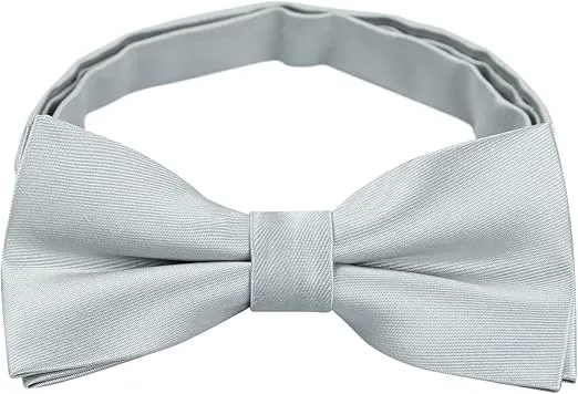 Alizeal Solid Banded Adjustable Length Pre-tied Boy's Bow Tie