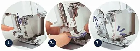 Juki MO-2000QVP Automatic Needle Overlocker, Metal, White, 33 x 28 x 31 cm