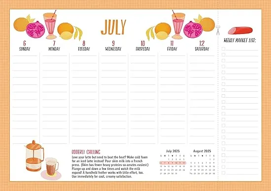 The Kitchen Companion Page-A-Week Calendar 2025: It's Magnetic! Perfect for the Fridge, Wall, or Desk