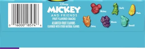 Disney Mickey and Friends Fruit Flavored Snacks, Treat Pouches, Gluten Free Snack, Value Pack, 22 Ct, 17.6 oz