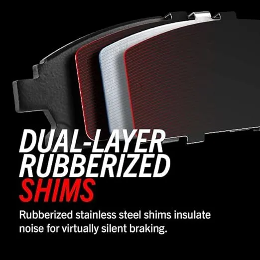 Power Stop Z23-1445 Rear Z23 Evolution Sport Carbon Fiber Infused Ceramic Brake Pads with Hardware
