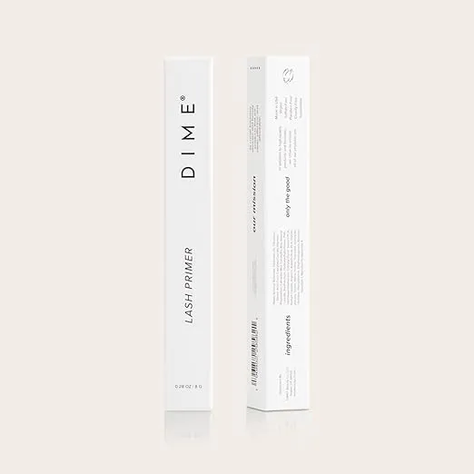 DIME Beauty Lash Primer, Eyelash Primer for Added Mascara Volume and Length, White Prime and Growth Serum, 8 g / 0.28 oz