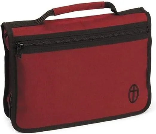 Wordkeeper Economy Canvas Bible Cover, Burgundy, Extra Large