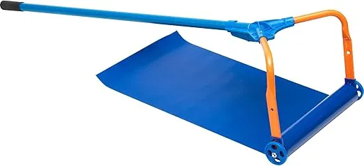 AVA750, Easy and Quick Snow Roof Rake for Snow Removal, Heavy-Duty Slide, Cut and Tear Resistant, Built-in Wheels Prevent Damage, Made in The USA, AVA750