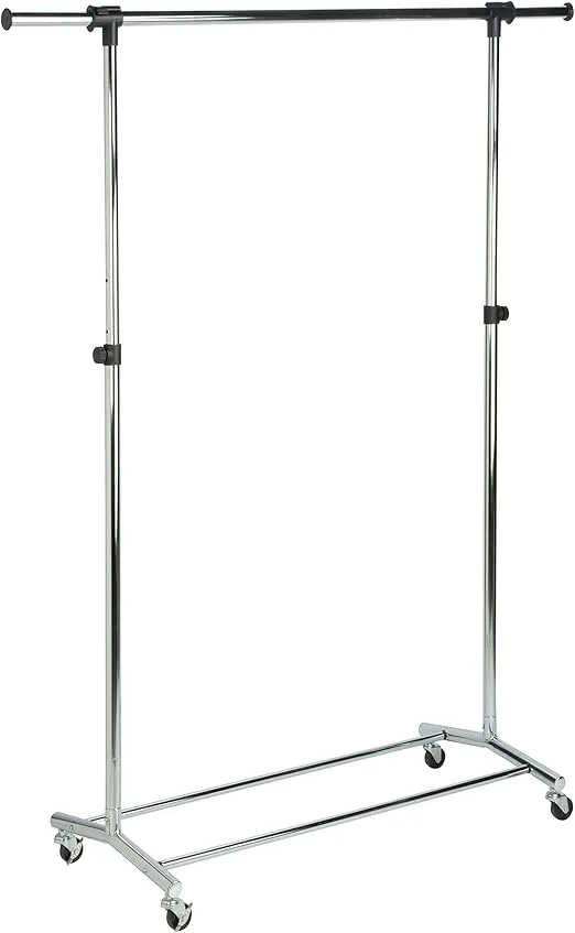 Honey-Can-Do Chrome Garment Rack, 30 lbs