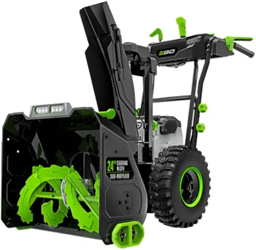 EGO Power+ SNT2406-4 56-Volt 24" Self-Propelled 2-Stage Snow Blower with Peak Power™, (4) 10.0Ah Batteries and (2) Turbo Chargers Included