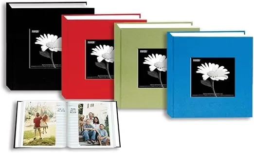 Pioneer Cloth Frame Album, Standard Cloth Covers, Holds 100 4x6 - Assorted Colors