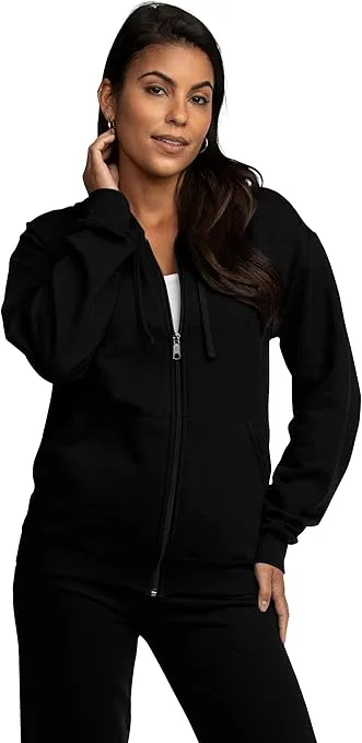 Fruit of the Loom Men's Eversoft Fleece Hoodies, Moisture Wicking & Breathable, Full Zip Hooded Sweatshirt