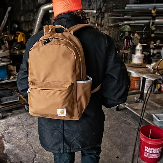 Carhartt 21L, Durable Water-Resistant Pack W/ 15" Laptop Sleeve and Multiple Organizational Compartments, Classic Backpack (Marmalade), PFAS Free