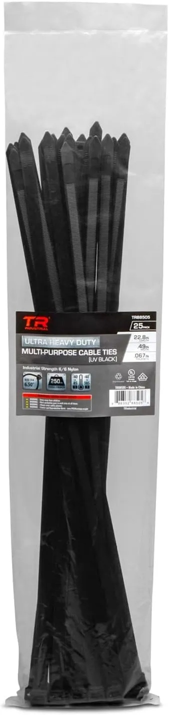 TR Industrial Ultra Heavy Duty Multi-Purpose UV Cable Ties (22.8")