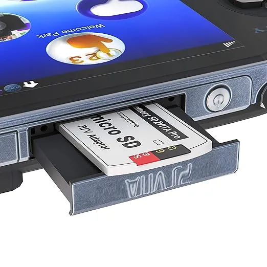 Skywin-Kit for PSVita Case, PS Vita Case, Charging Cable, and Micro SD Memory Card Adapter Compatible with PS Vita 1000/2000 3.6 or HENkaku System