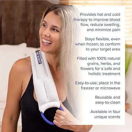 Bed Buddy Neck Heating Pad and Microwave Heating Pad, Heated Neck Wrap - Heating Pad For Neck, Sore Muscles - Microwavable Neck Heating Pad, Heating Pad For Cramps, Neck Warmer