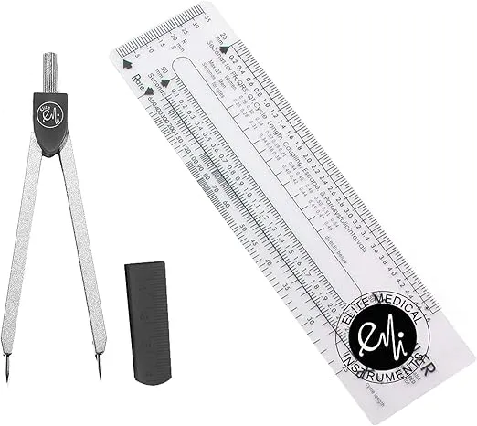 EMI Basix EKG Caliper and EKG Ruler Combination Set EKR-203