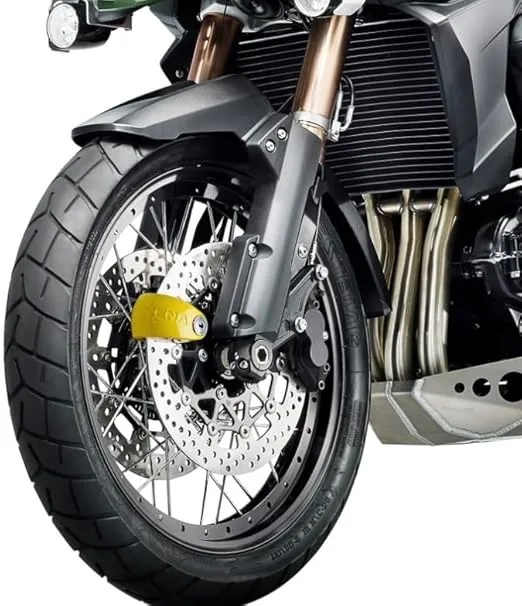 Xena XX6-Y Stainless Steel Motorcycle Disc Lock Alarm