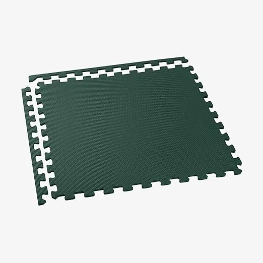 We Sell Mats 3/8 Inch Thick Multipurpose Exercise Floor Mat with EVA Foam, Interlocking Tiles, Anti-Fatigue for Home, or Gym
