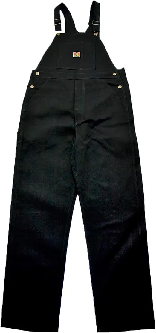 Ben Davis Men's Black Bib Overalls