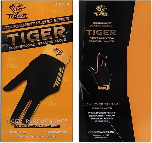 TIGER Billiard Glove - for Left Hand (Medium)