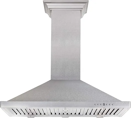 ZLINE 30" Designer Series Fingerprint Resistant Stainless Steel Convertible Vent Wall Mount Range Hood (8KBS-30)