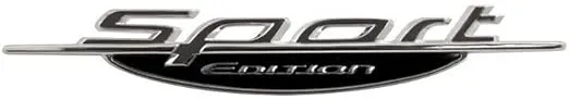 Emblem Badge Decal Sticker Sport Edition Chrome Finish ABS Plastic 7-3/4" x 1"