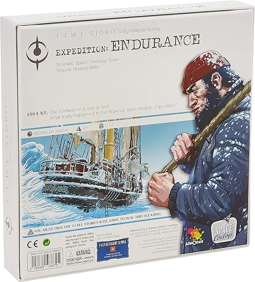 TIME Stories Expedition Endurance EXPANSION - Chilling Antarctic Expedition! Adventure Game, Cooperative Strategy Game for Kids & Adults, Ages 12+, 2-4 Players, 60 Min Playtime, Made by Space Cowboys