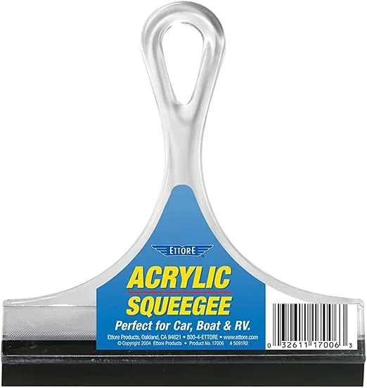 Ettore 17006 Acrylic Squeegee, 6-inch,Clear