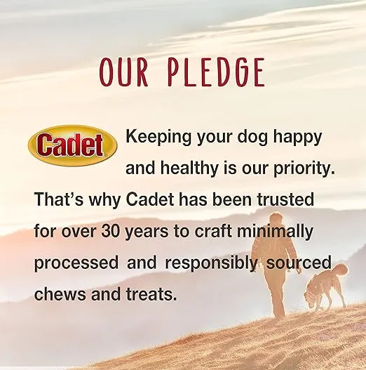 Cadet Double Stuffed Shin Bone - Highly Digestible, High Protein, Long-Lasting Dog Chew Bone for Aggressive Chewers, Supports Dental Health, - Bacon & Cheese Flavor, Large (1 Count)