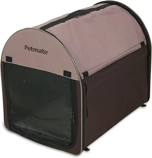 Petmate Portable Pet Home, Small, Dark Taupe/Coffee Grounds Brown