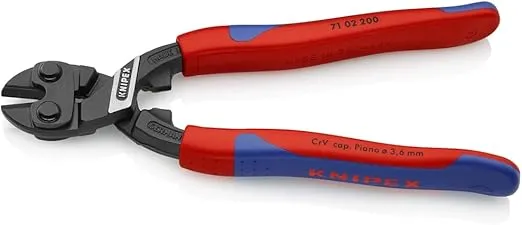 KNIPEX Tools - CoBolt Compact Bolt Cutter, Multi-Component (7102200), 8- Inch Comfort Grip