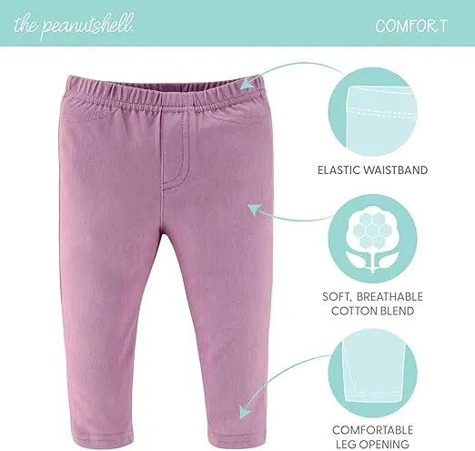 The Peanutshell Baby Girl Pants, Soft Stretchy Denim, Infant Toddler Girl Jeans, Jeggings, Baby Clothes, Newborn to 24 Month