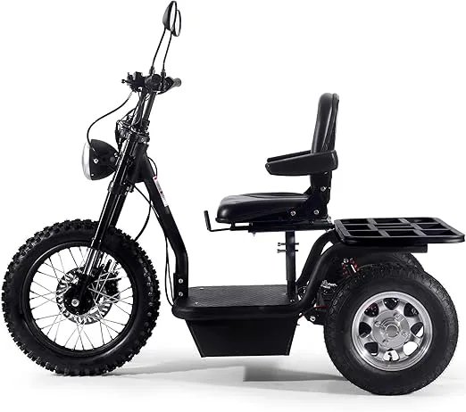 MotoTec Electric Trike 60v 1800w Black