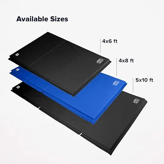 We Sell Mats Gymnastics Mat, Folding Tumbling Mat, Portable with Hook & Loop Fasteners