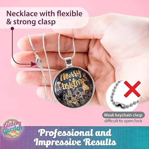 Girls Jewelry Making Kit. Best Necklace Pendant & Bracelet Crafting Set with Glass Beads & Charms. Fashion Accessories, Arts Crafts Supplies. Birthday Gift
