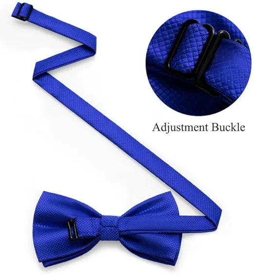 MAGE MALE Men’s Classic Solid Pre-tied Bow Tie for Wedding,Formal Tuxedo Adjustable Neck Bowtie