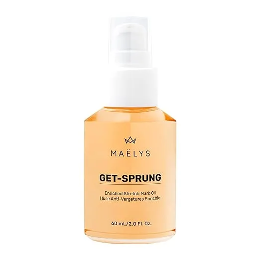 MAËLYS Cosmetics GET-SPRUNG Enriched Stretch Mark Oil - Body Oil for Stretch Marks - Fades Appearance & Reduces Visible Intensity