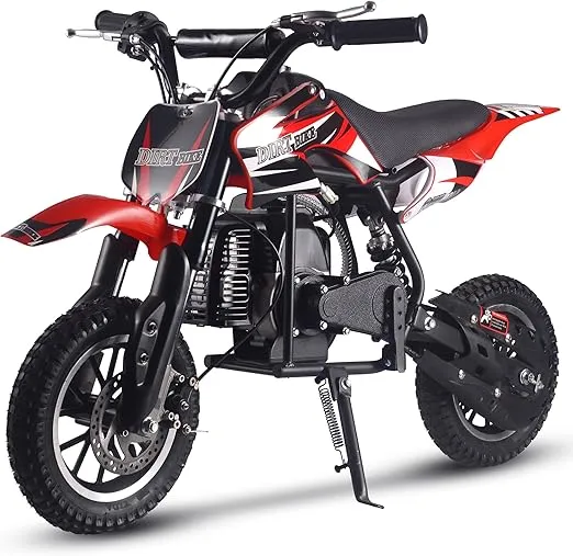 MotoTec DB-01 50cc 2-Stroke Kids Gas Dirt Bike Red