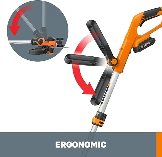 WORX WG162 20V Power Share 12" Cordless String Trimmer & Lawn Edger (Battery & Charger Included)