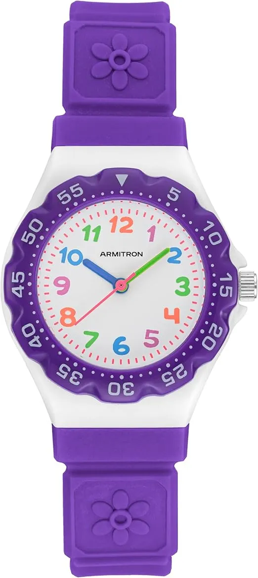 Armitron Sport Kids Easy to Read Resin Strap Watch, 27/1007