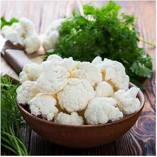 Everwilde Farms - 250 Organic Snowball Y Improved Cauliflower Seeds - Gold Vault Packet