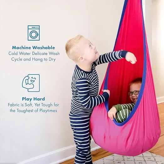 Hanging Swing Chair for Kids - Includes Hardware - Great as a Sensory Swing or Therapy Swing