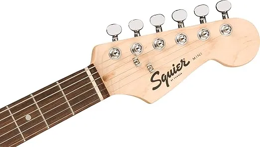 Squier Mini Stratocaster Electric Guitar, Dakota Red, Laurel Fingerboard